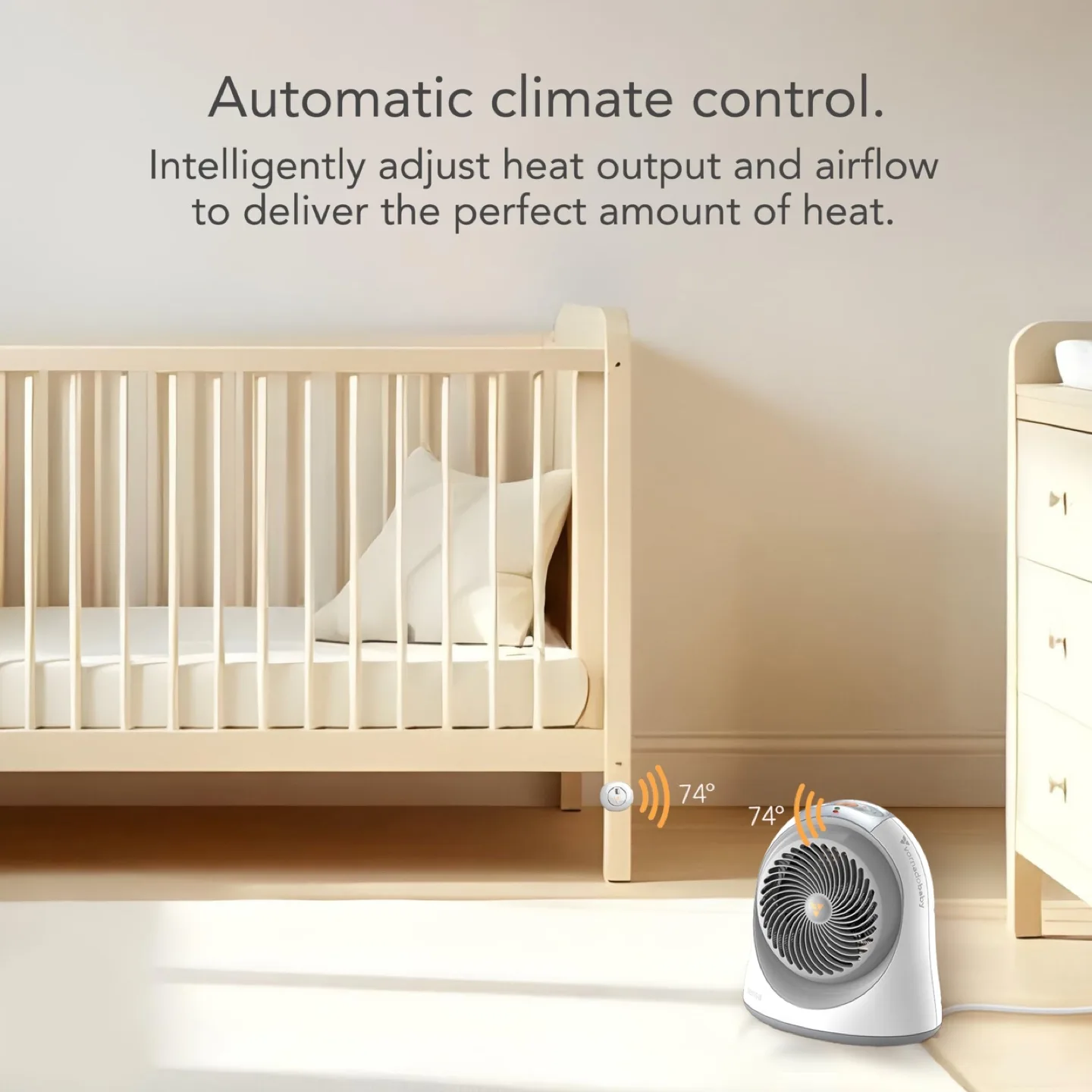 Vornadobaby Sensa Nursery Space Heater, 1200W image indicator(3)