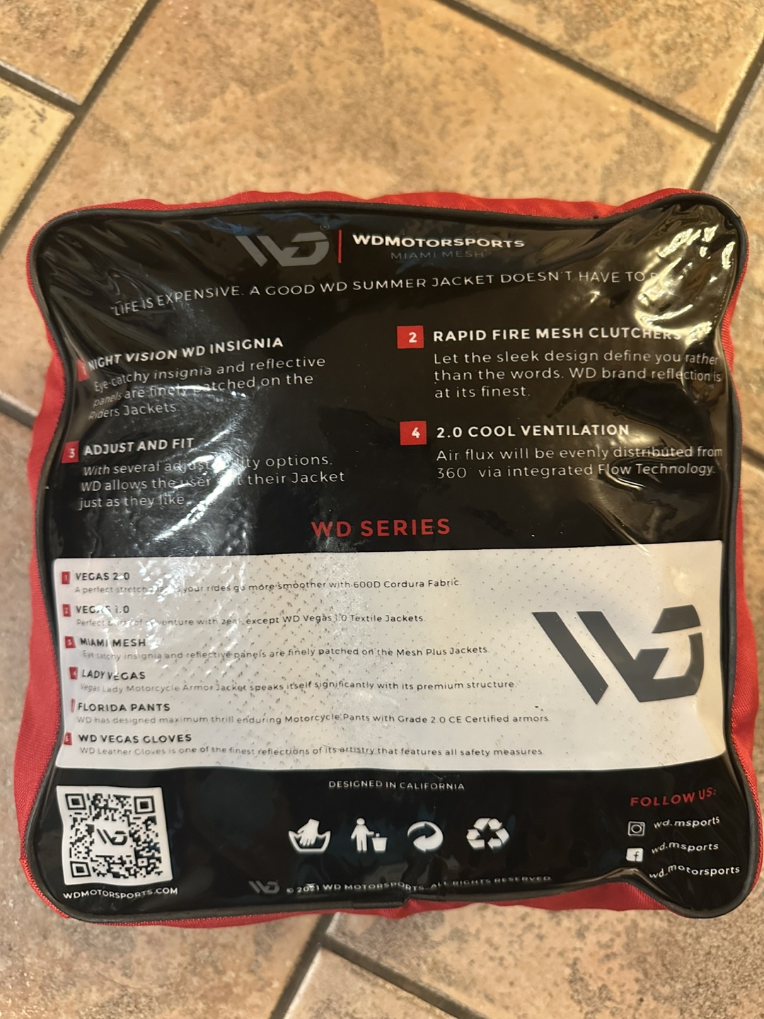 WD Motorsports Miami Mesh Motorcycle Jacket - photo 2
