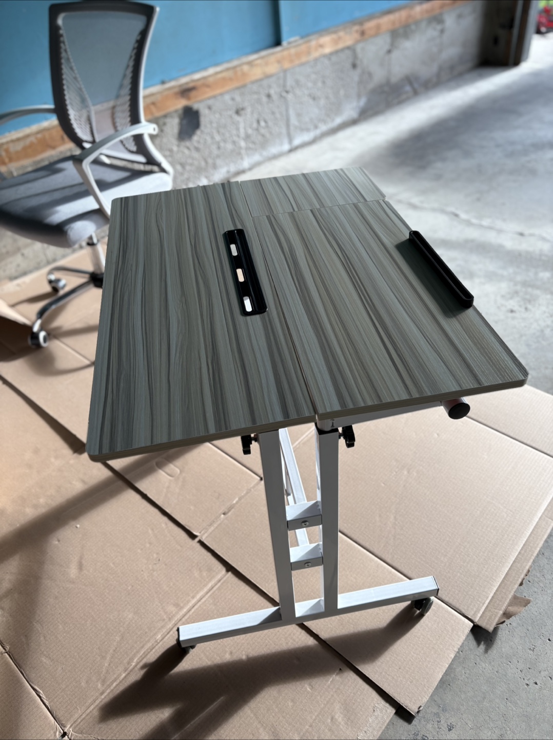 Adjustable Height Rolling Desk - photo 2