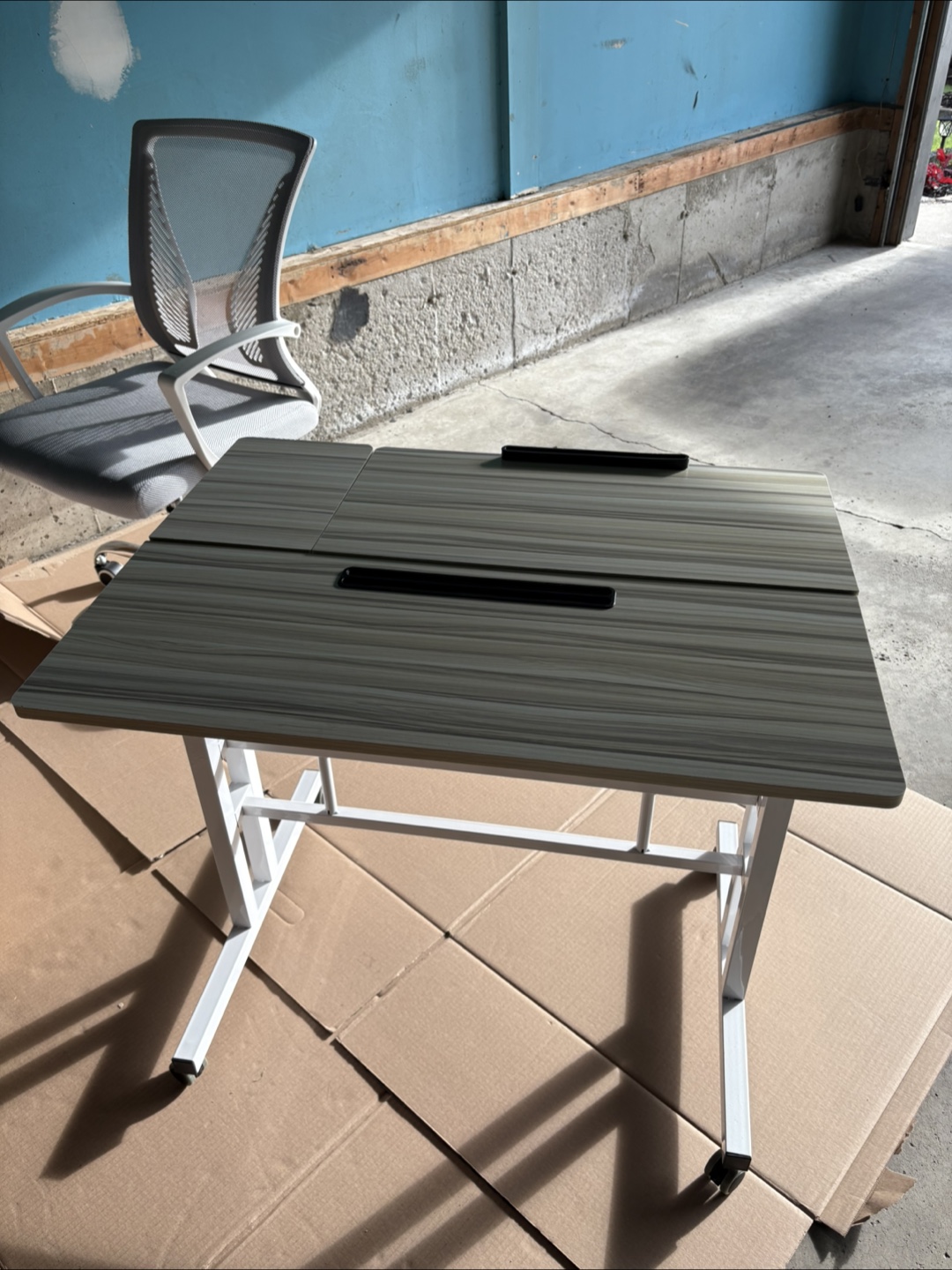 Adjustable Height Rolling Desk