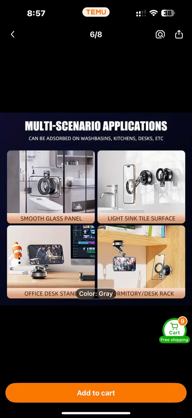 Upgraded 3-Axis Adjustable Electric Magnetic Phone Mount thumbnail