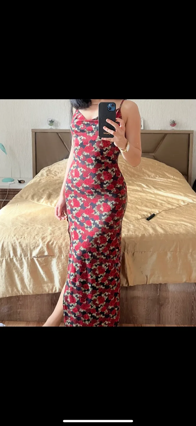 Floral Print Maxi Dress thumbnail