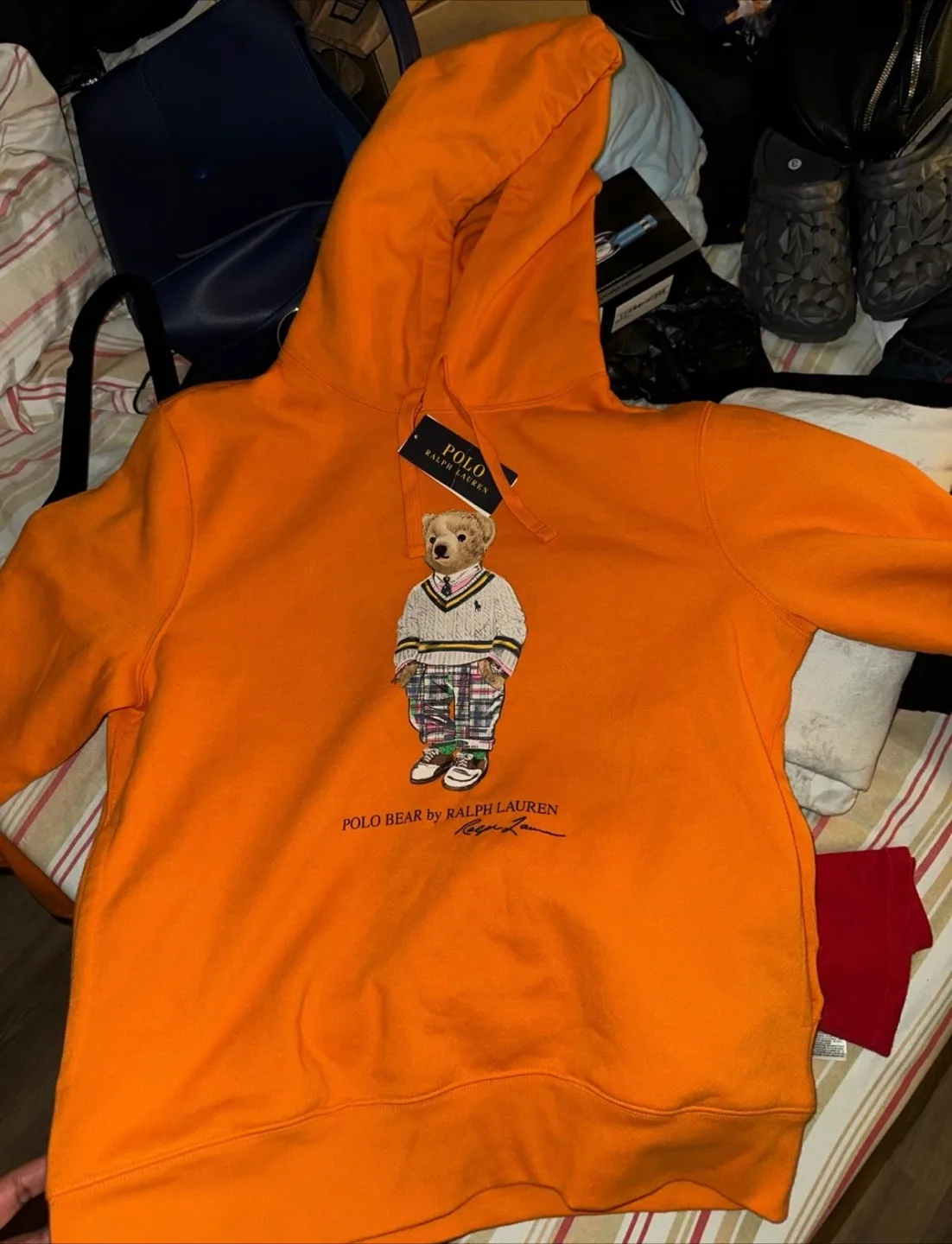 Polo Ralph Lauren Bear Hoodie - Orange thumbnail