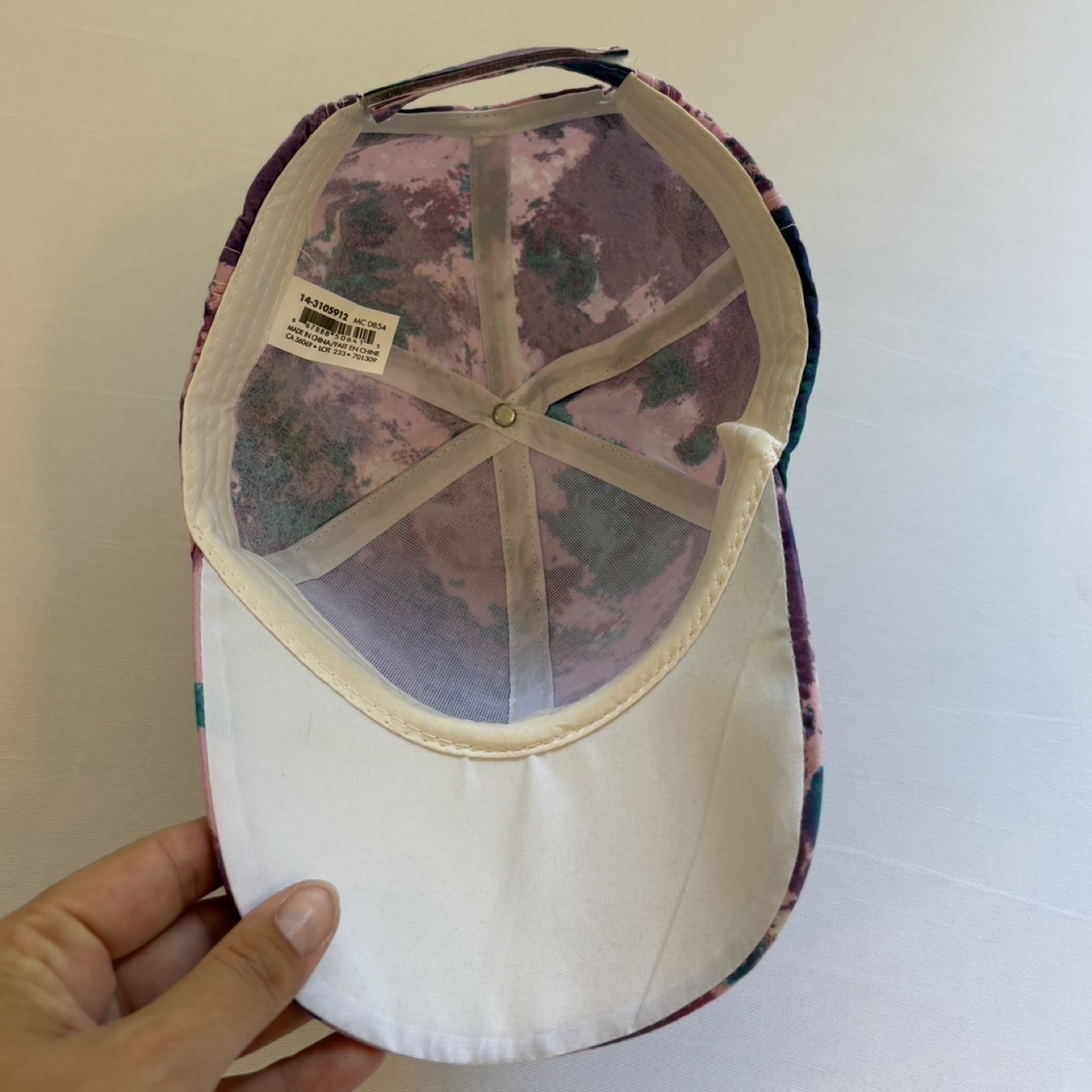 ComfyLuxe Purple Blue Tie Dye Baseball Hat Adjustable Back Cap - photo 4