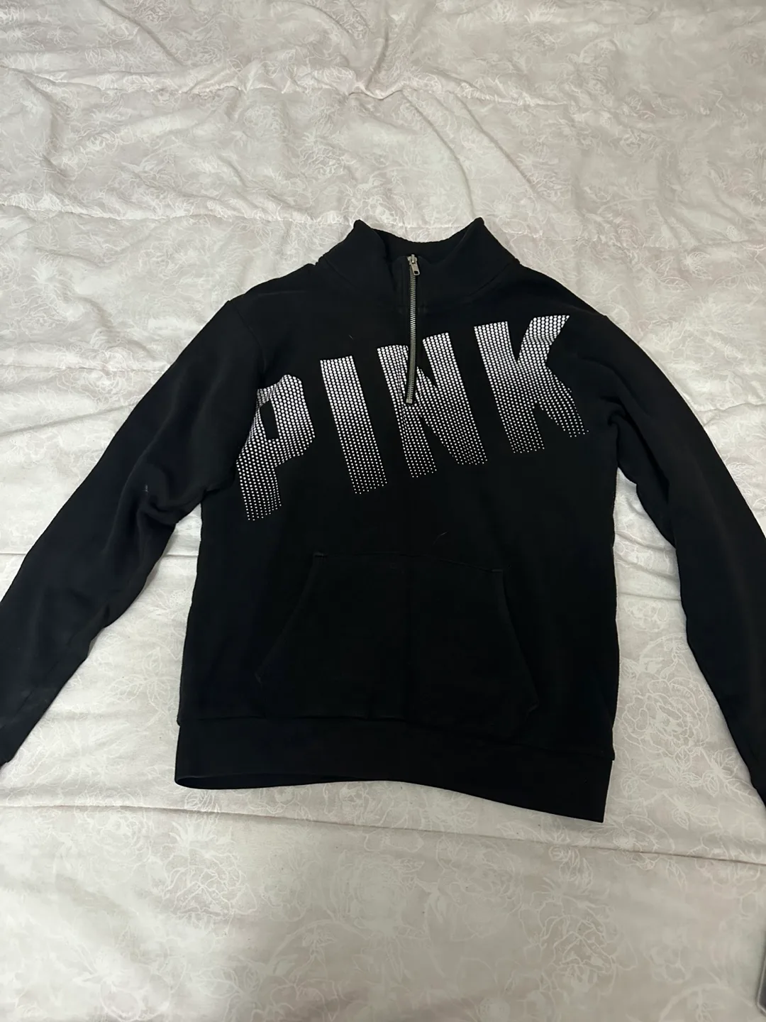 PINK Victoria's Secret Black Pullover - Size XS thumbnail