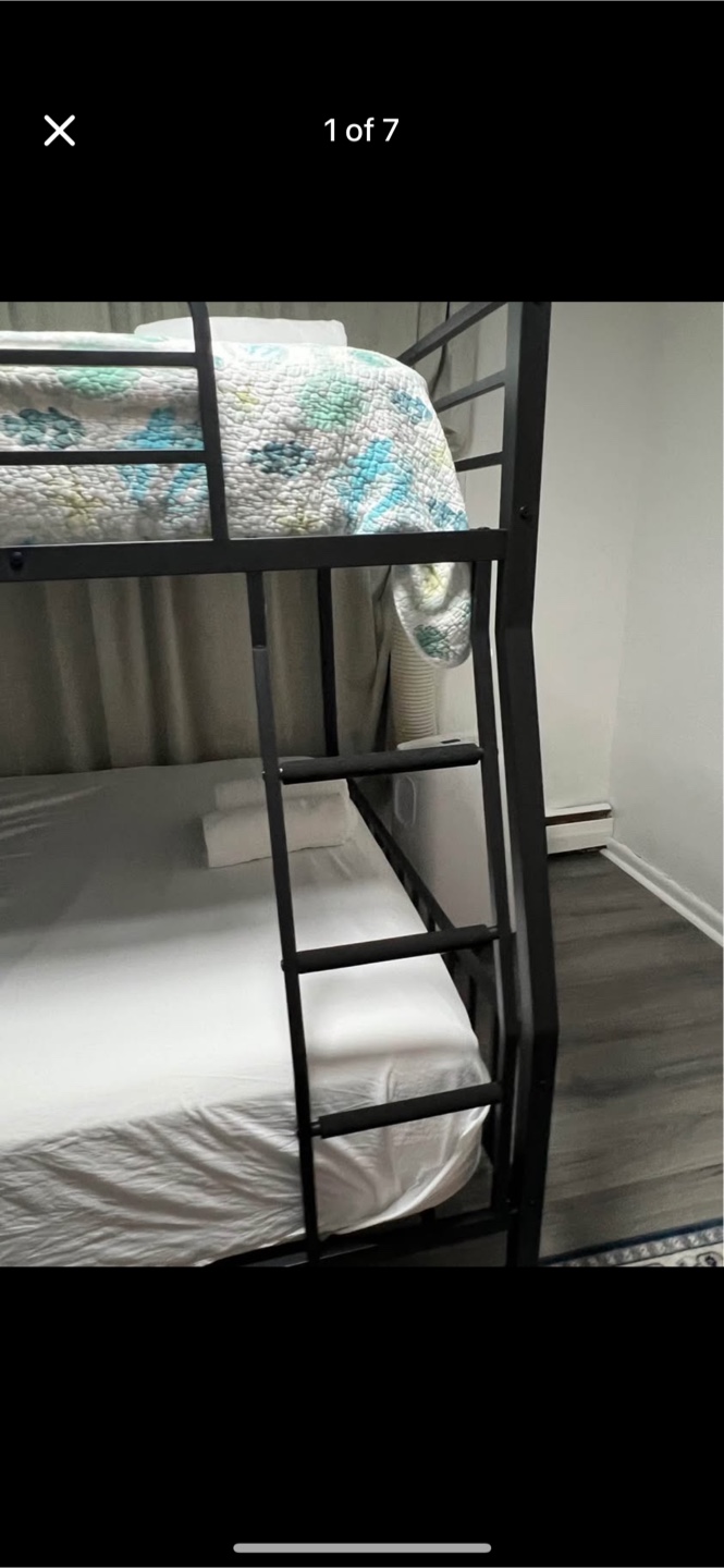 Black Metal Bunk Bed Frame - photo 3