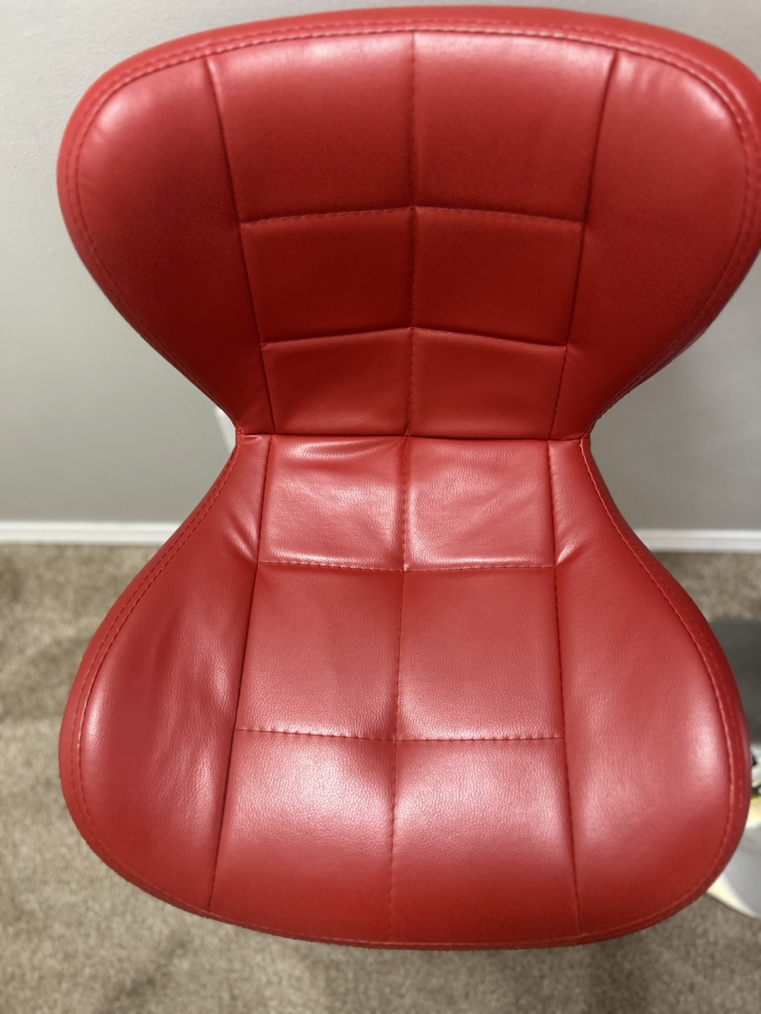 Set of 2 Red Bar Stools - photo 5