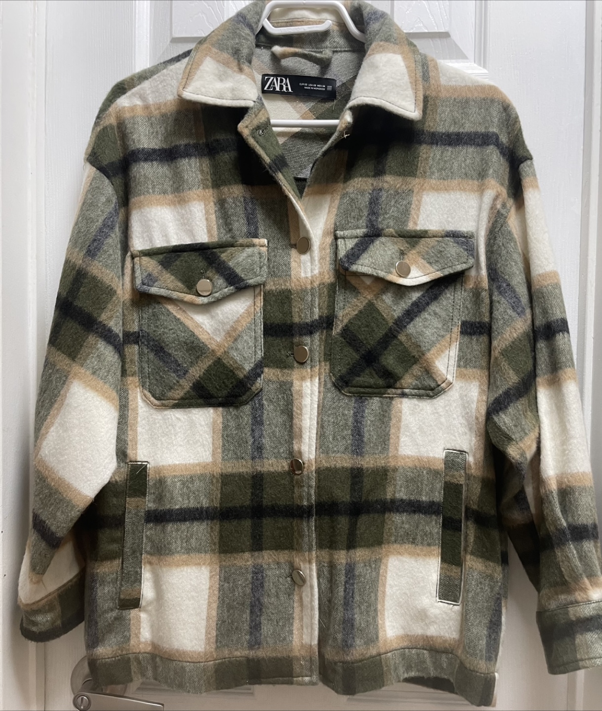 Zara Plaid Shacket - Size XS