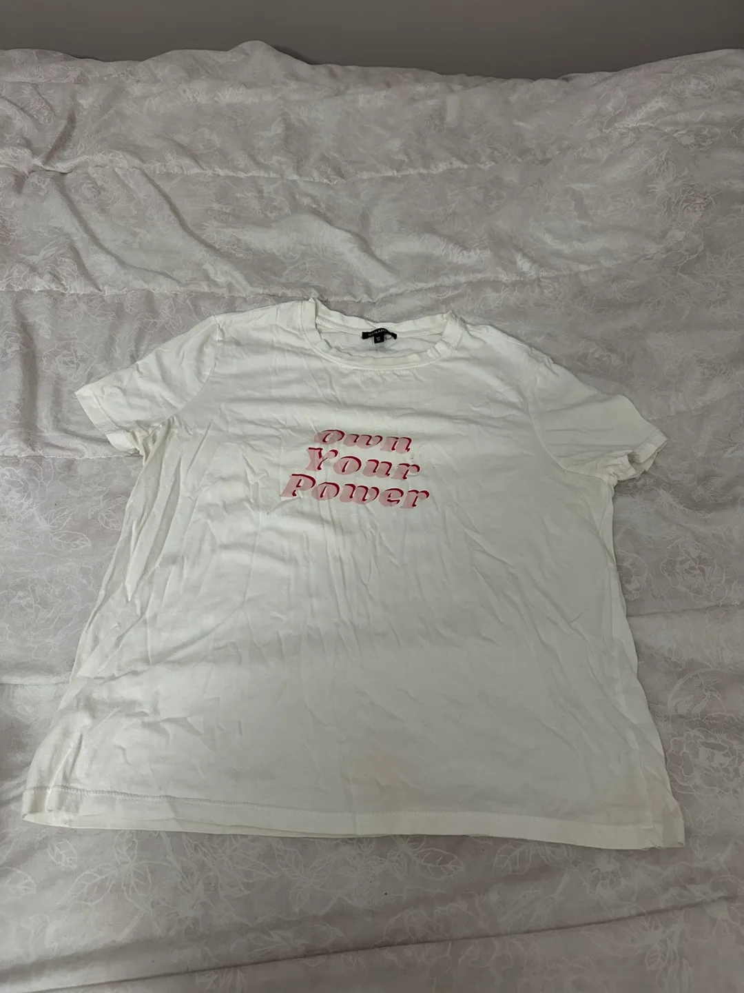 Dynamite White 'Own Your Power' Tee - Size L thumbnail