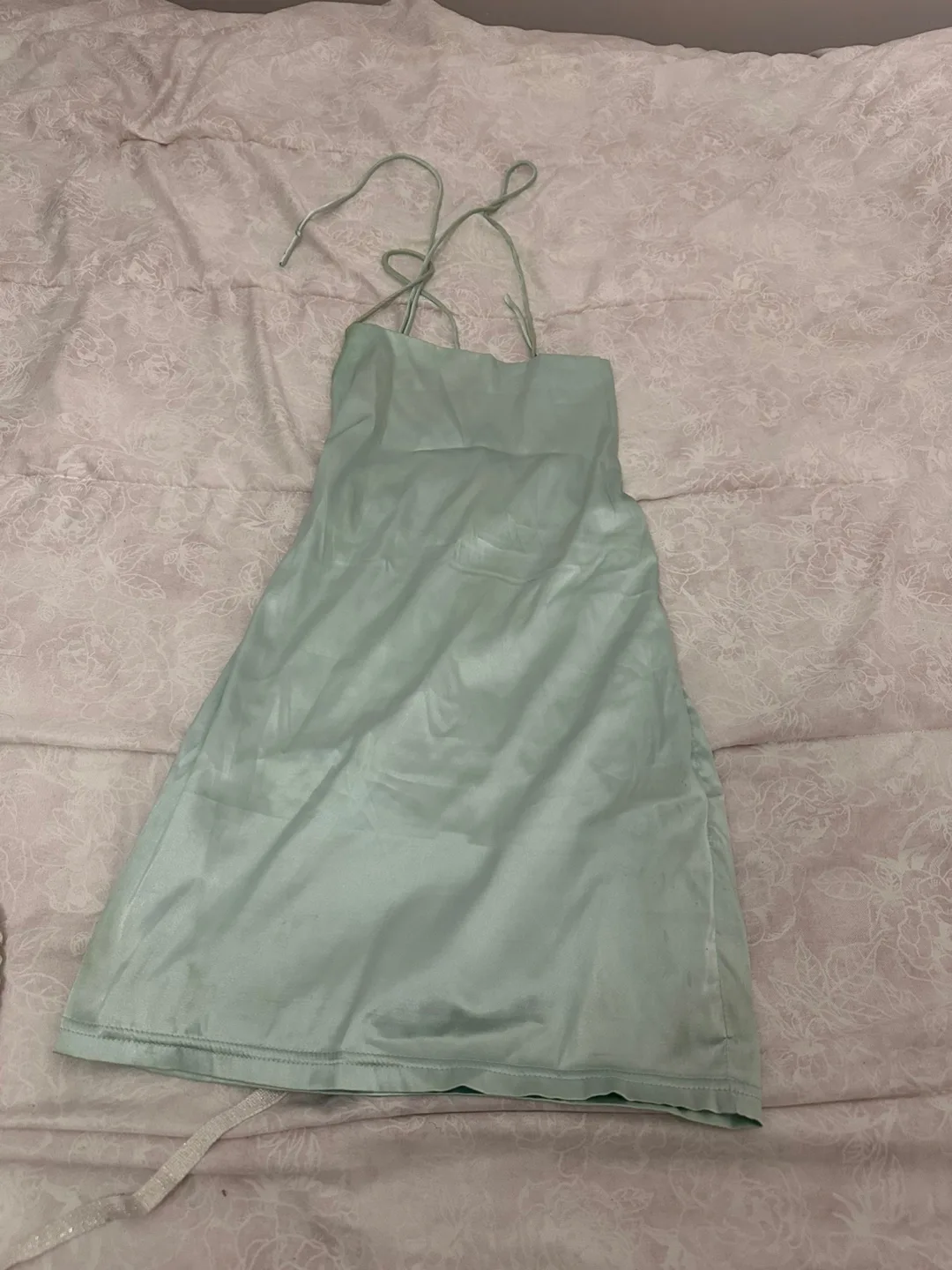 Light Green Mini Dress thumbnail