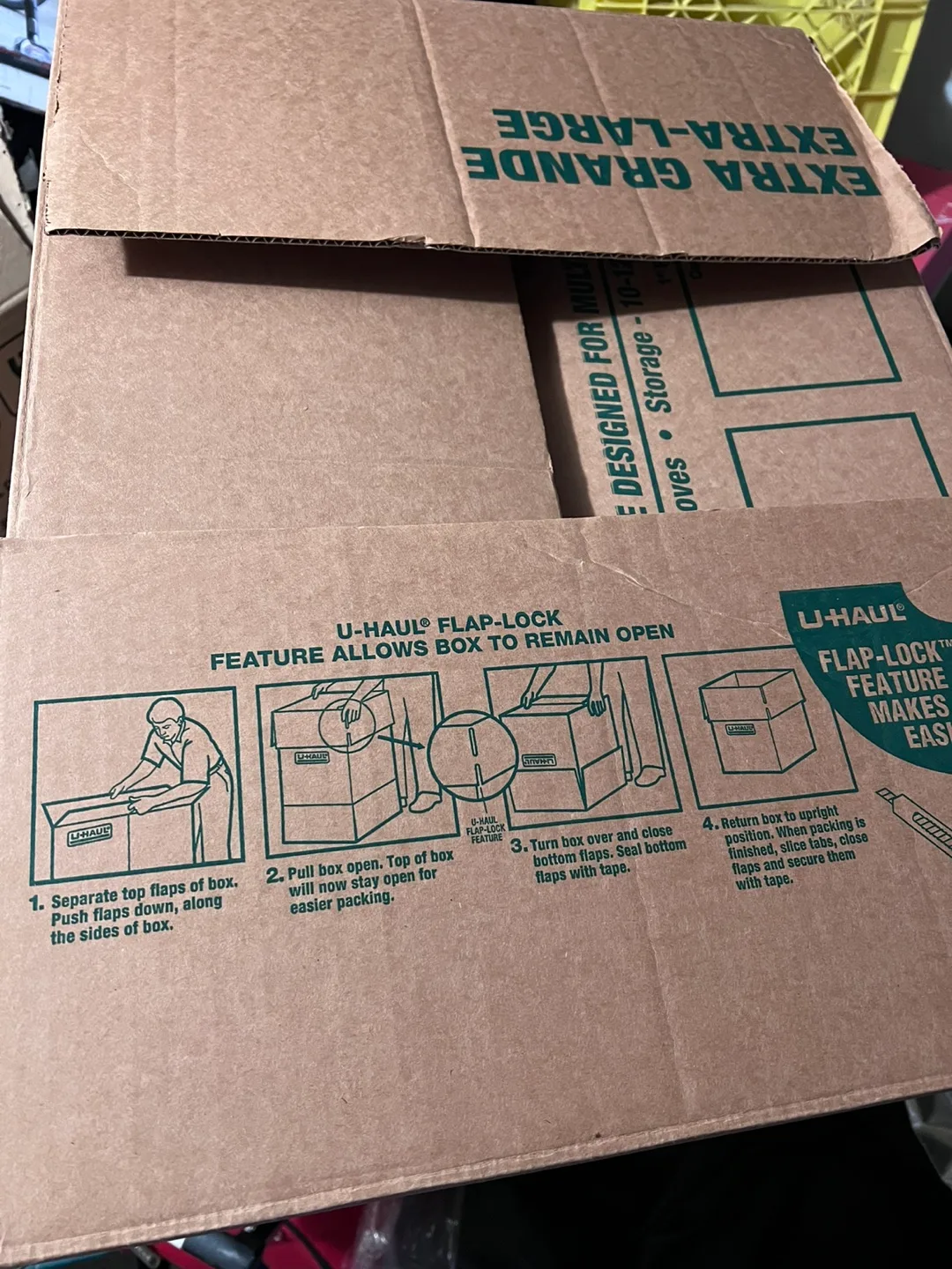 Only one box U-Haul Extra-Large Box - 24" x 18" x 24" image indicator(3)