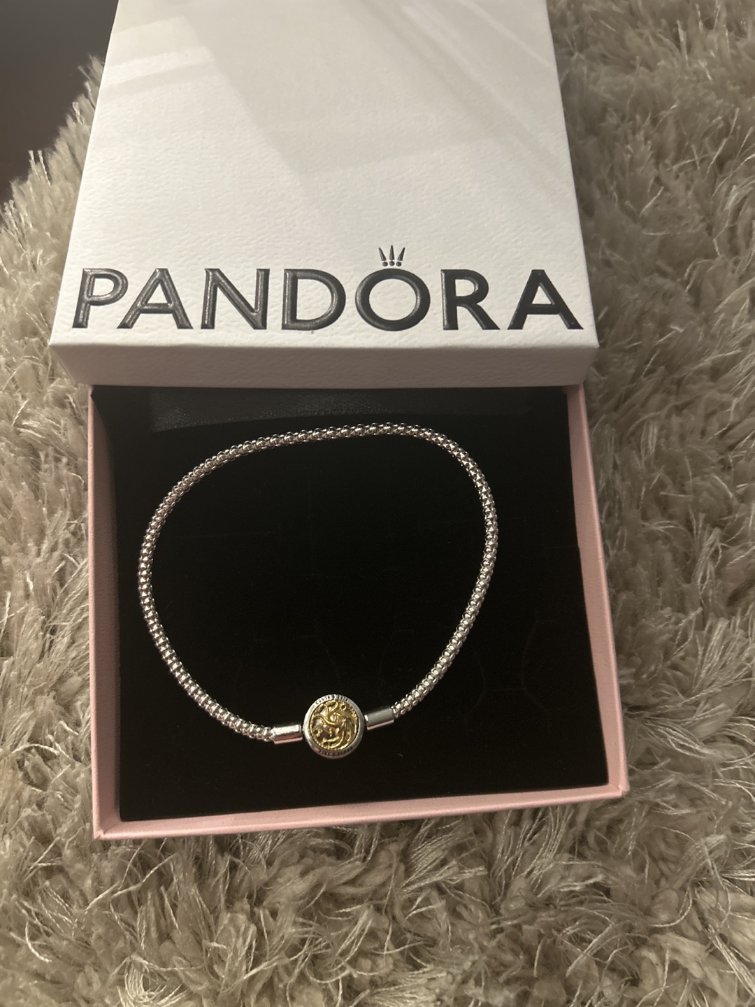 Pandora Silver Charm Bracelet with Box