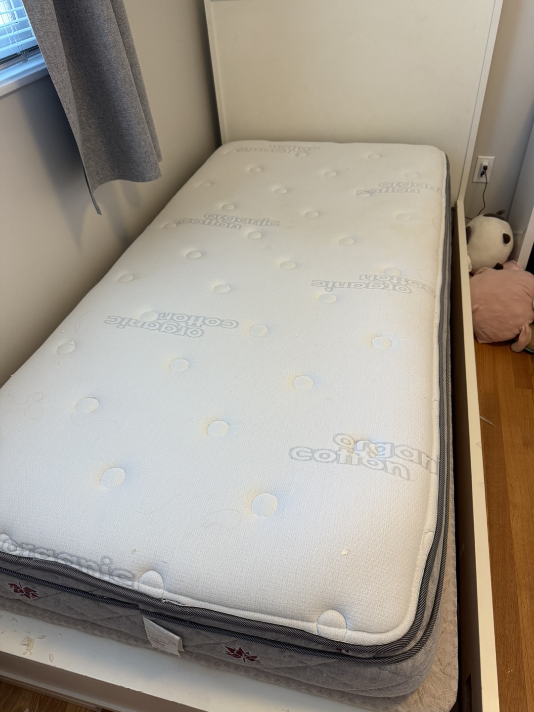 Single twin sized bed frame & mattress and box spring - photo 2