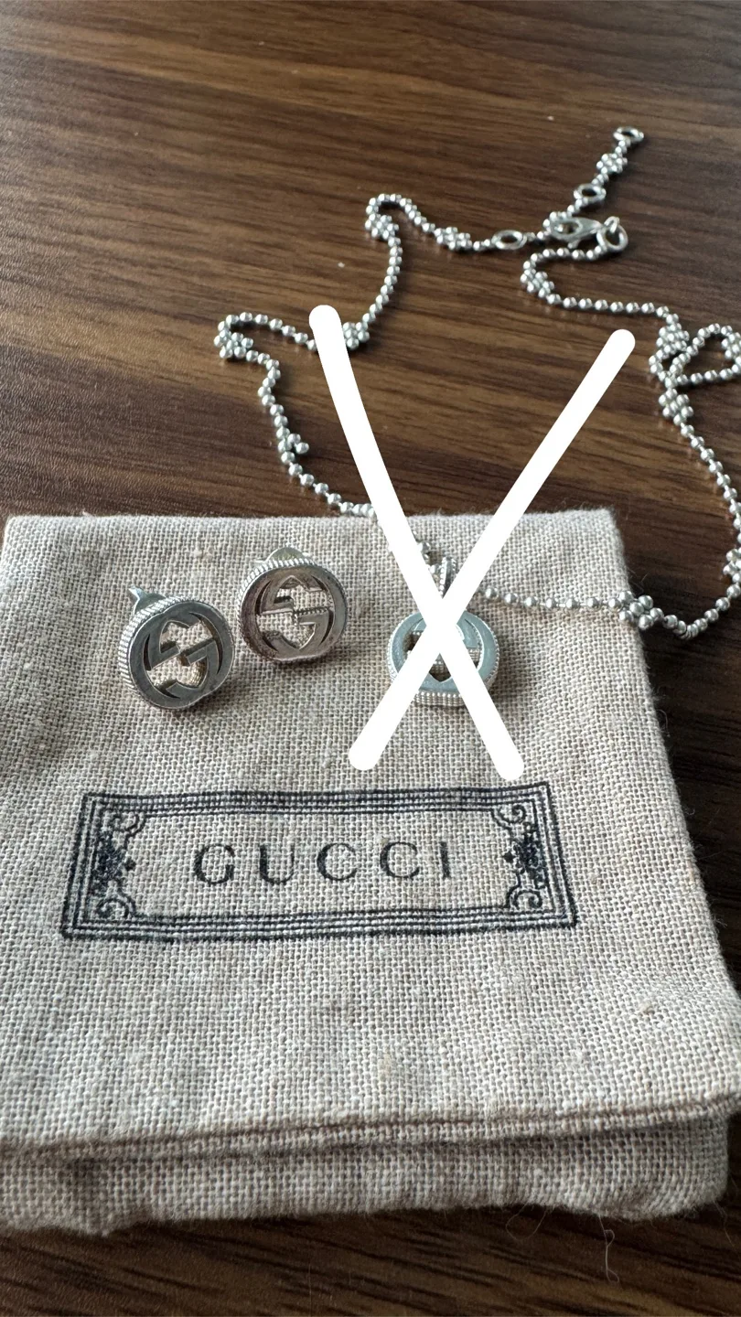 SEND UR OFFER: Gucci Silver G Earrings thumbnail