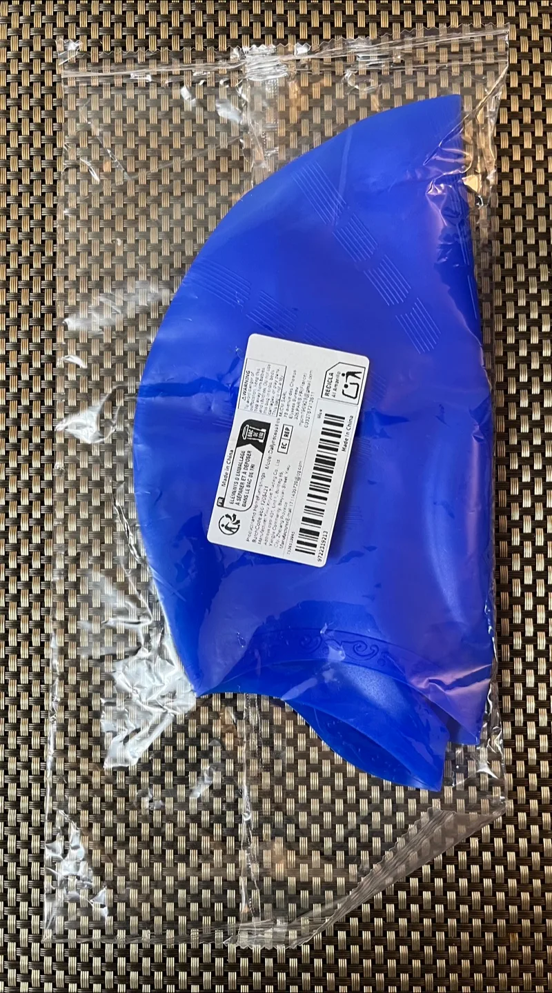 New Silicone Swimming Cap - Blue image indicator(2)
