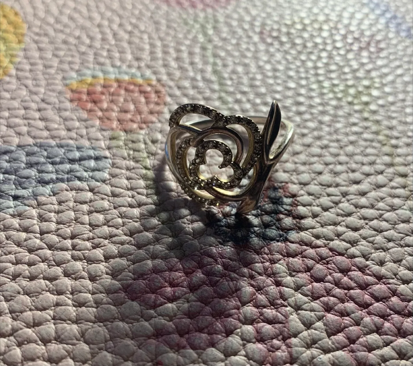 Sterling silver rose ring image indicator(3)