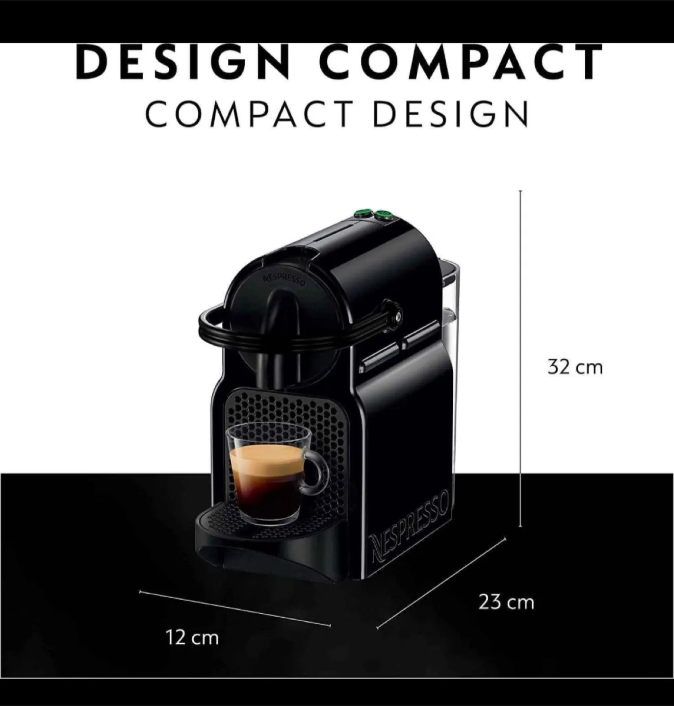 Nespresso Inissia D40 Coffee Machine - Black image indicator(6)