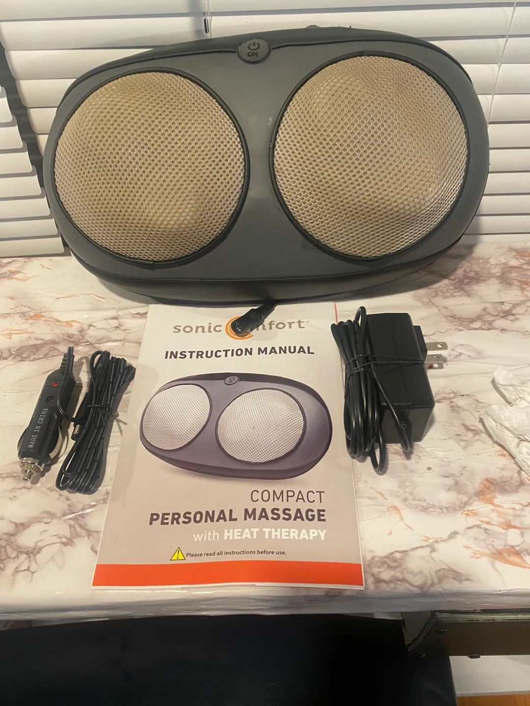 Sonic Comfort Compact Personal Massager with Heat Therapy thumbnail
