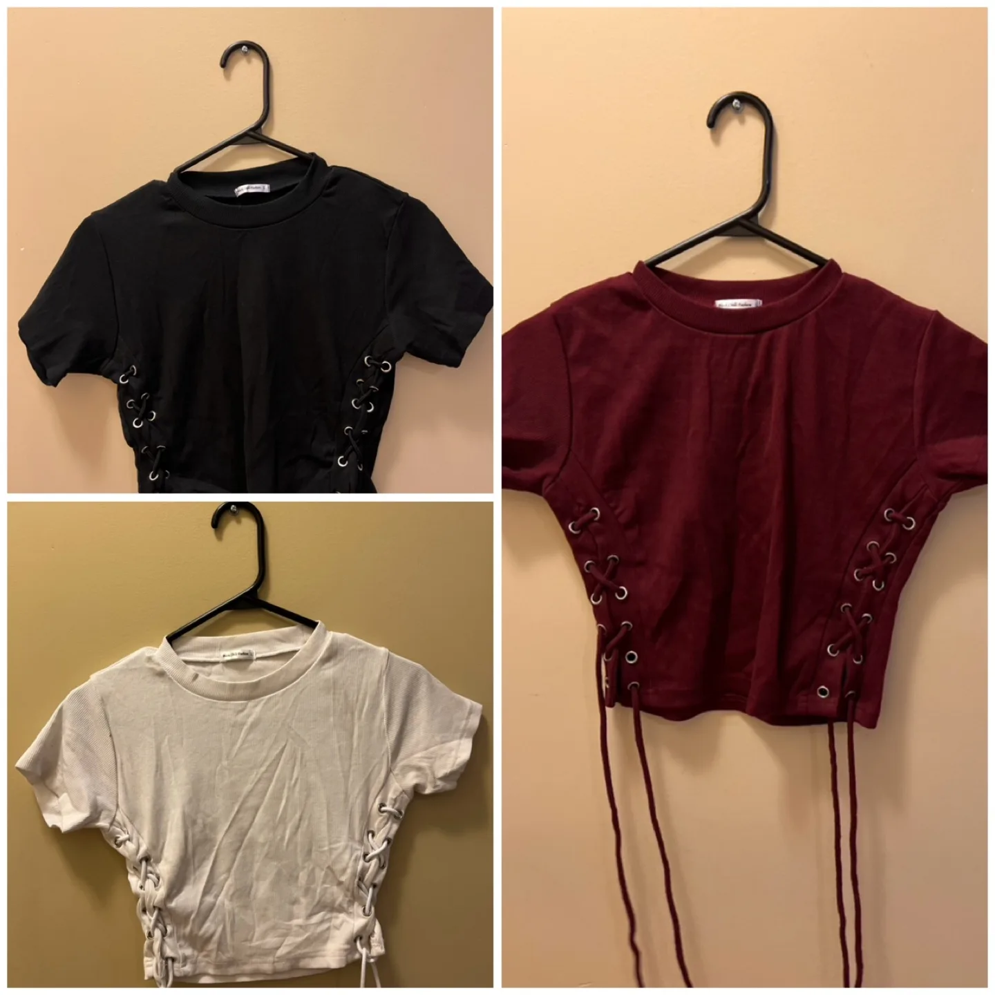 Lace-Up Detail Crop Top thumbnail