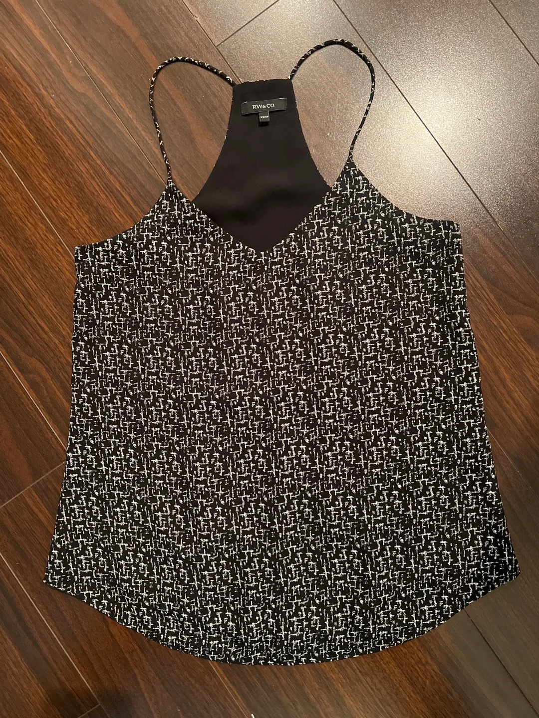 RW&CO. XS/TP Black & White Cami Top thumbnail