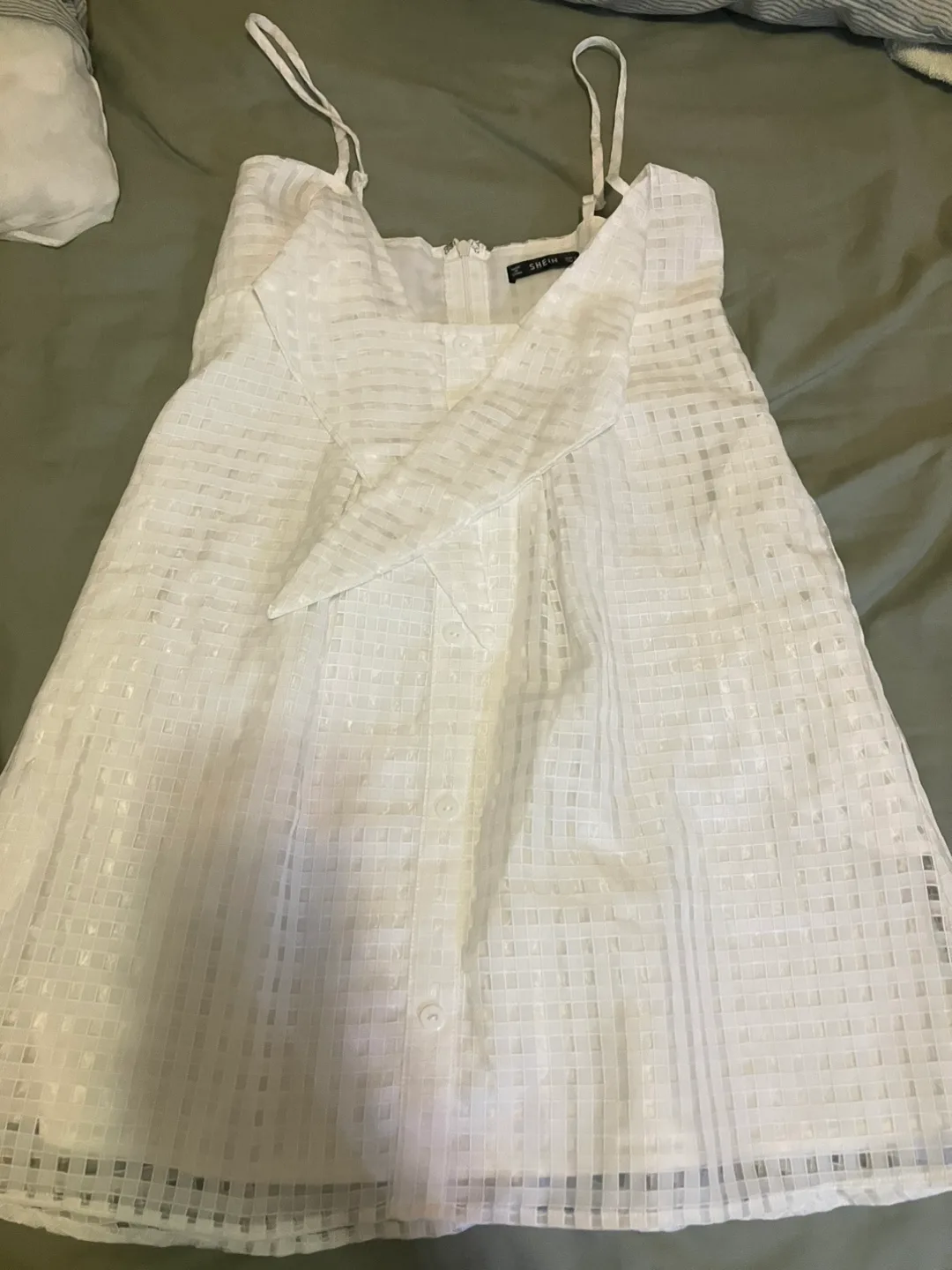 Shein White Mini Dress thumbnail