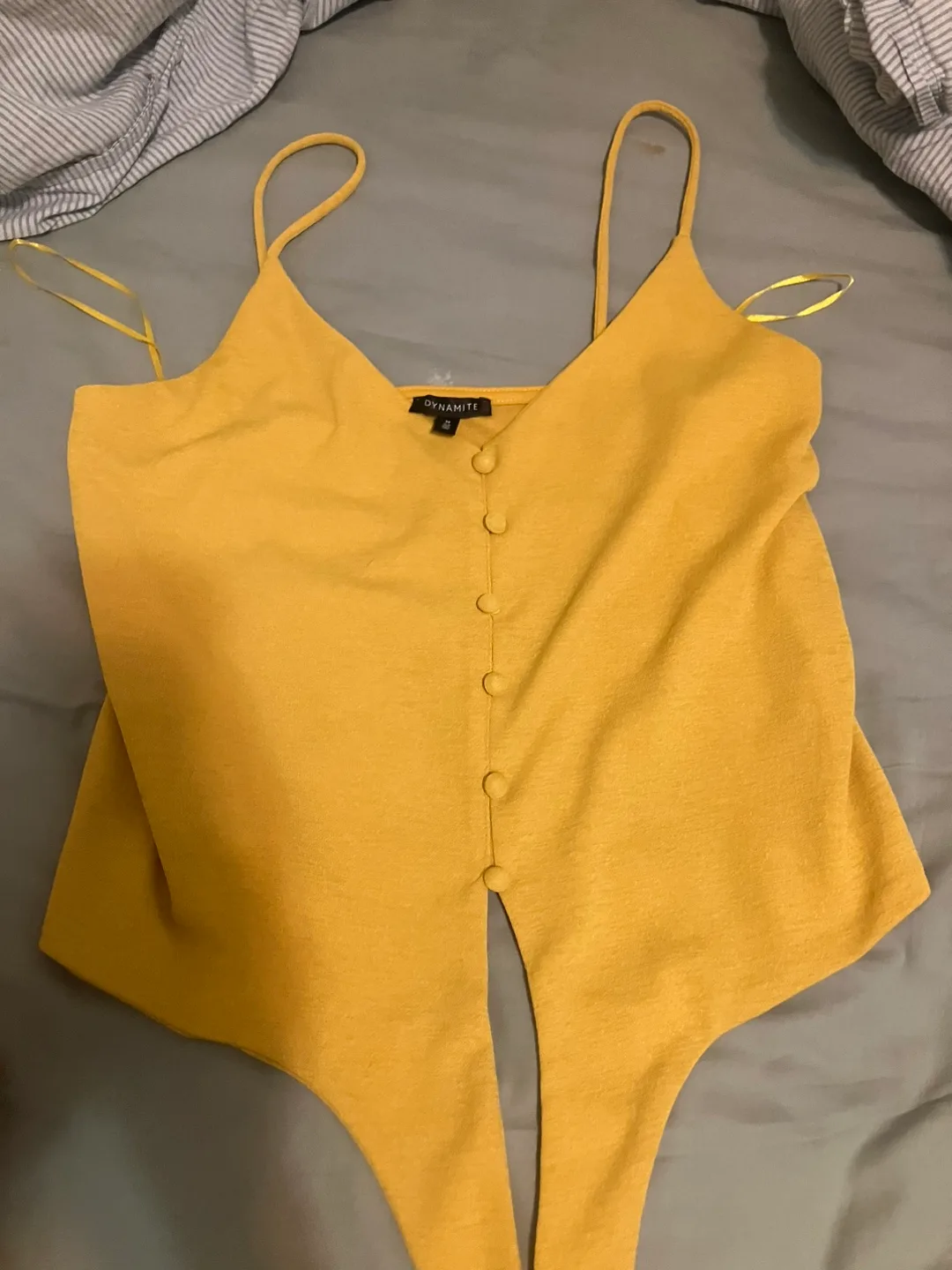 Dynamite Yellow Cami Top - Size S thumbnail