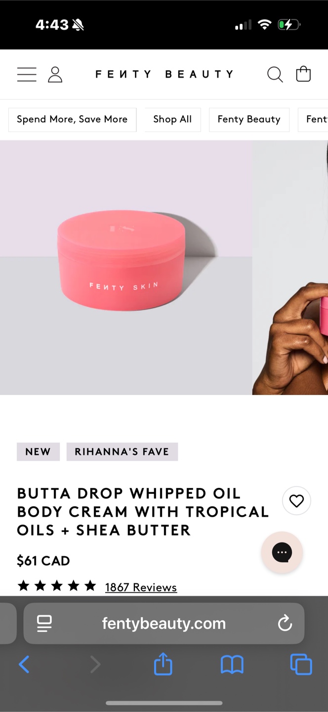 Fenty Skin Butta Drop Whipped Oil Body Cream