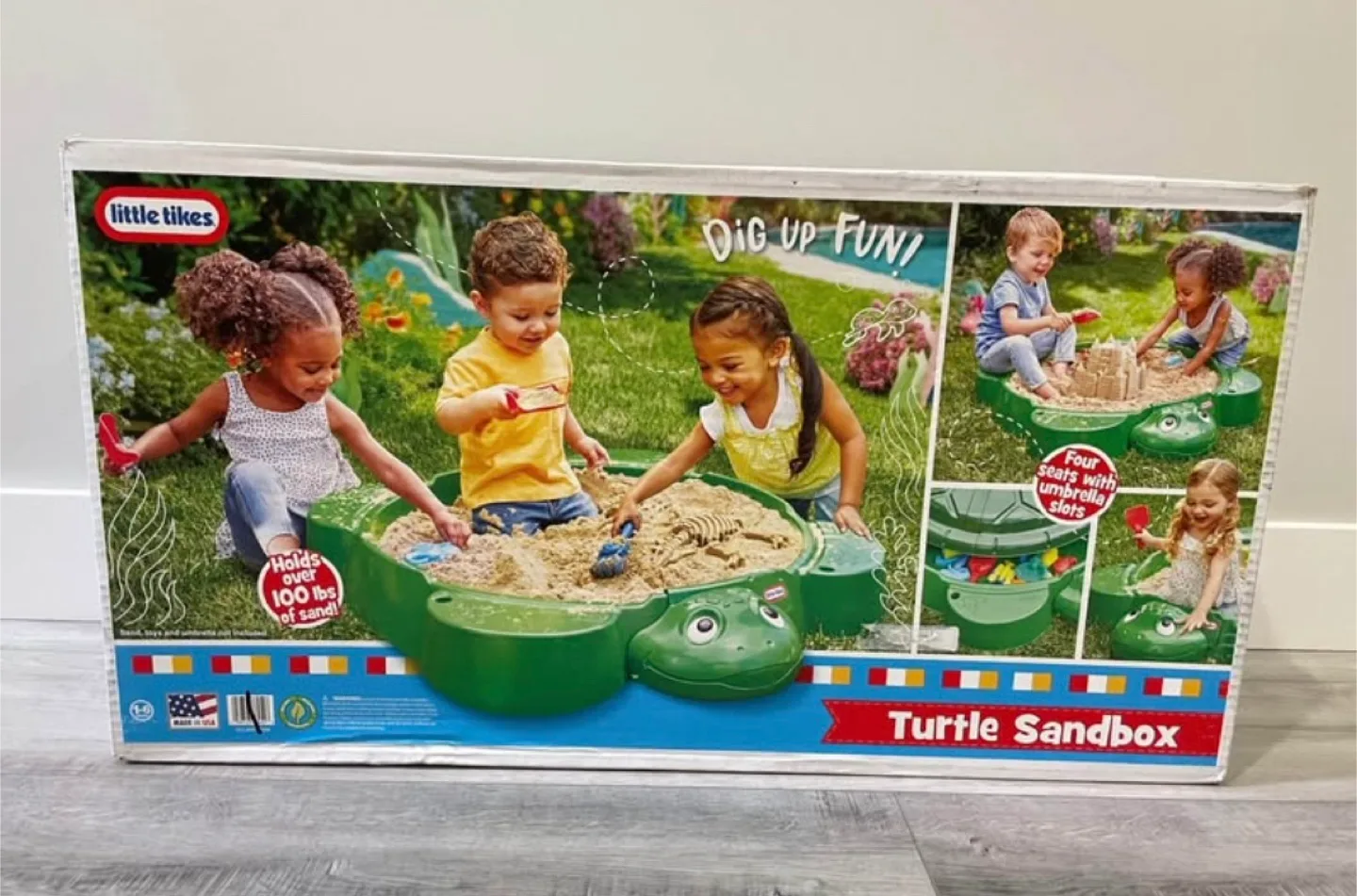 Little Tikes Turtle Sandbox with Lid thumbnail