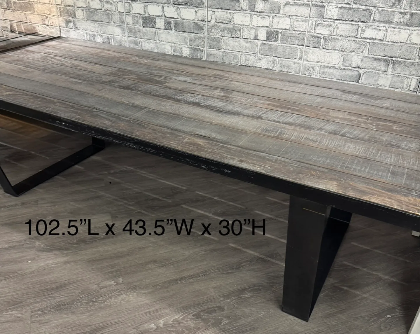 Large Dining Table - 102.5"x43.5"x30" thumbnail