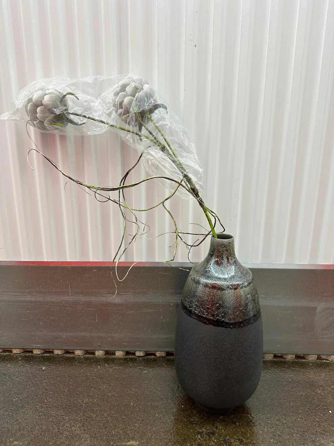 Decorative Vase with Floral Arrangement thumbnail