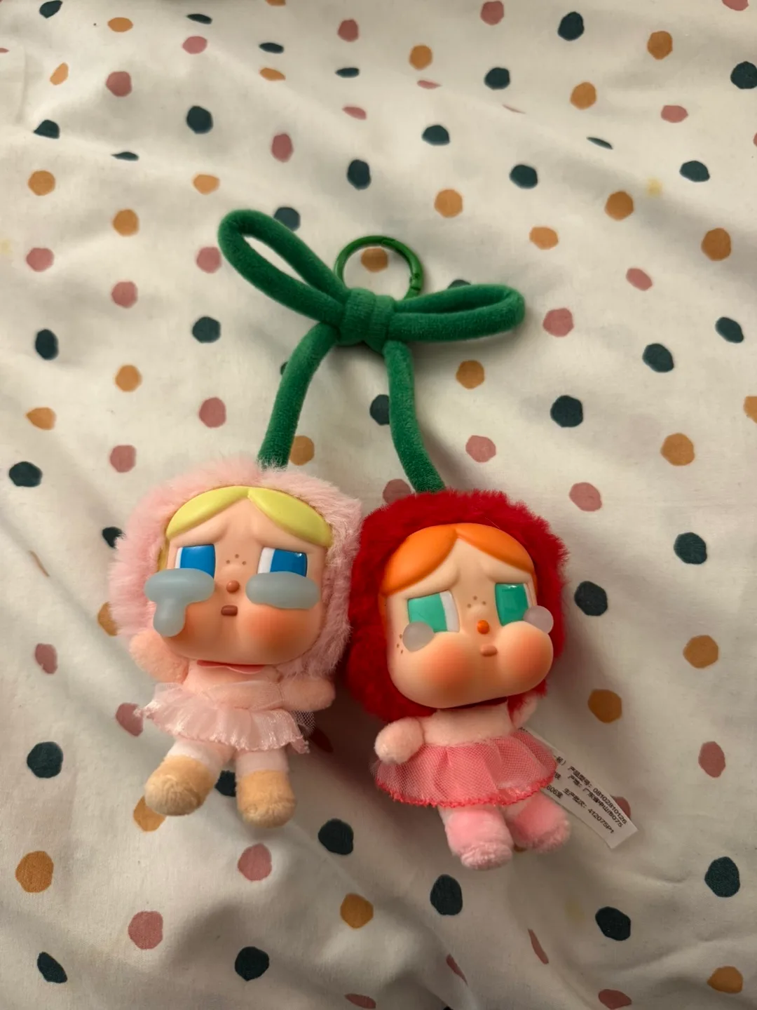 Pop Mart Crying Babies Cherry Keychains thumbnail