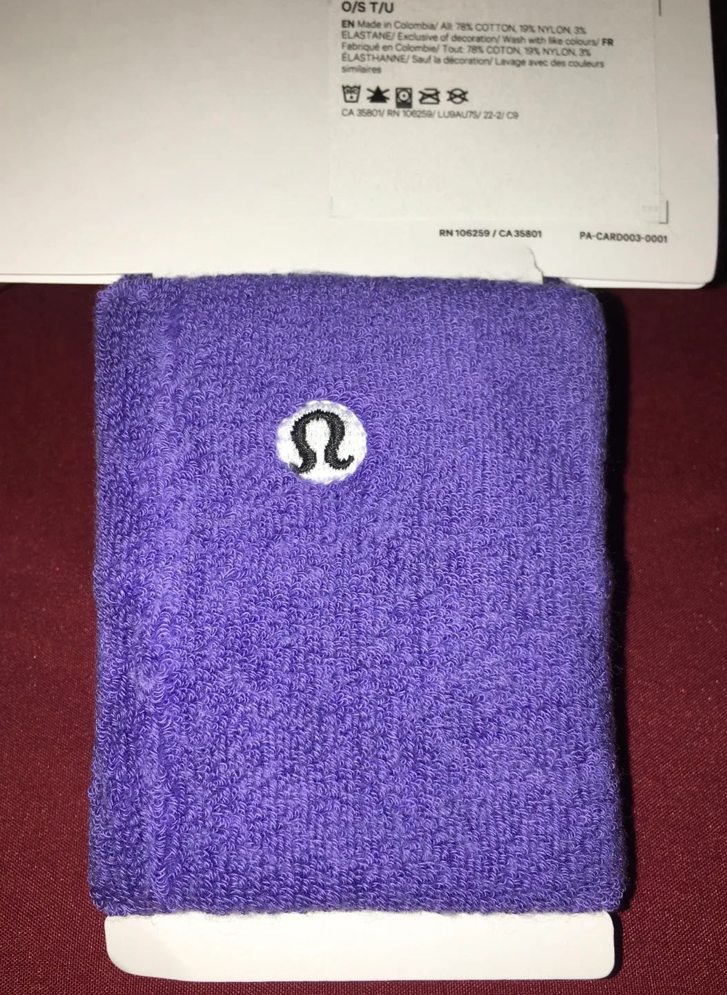 Lululemon Cotton Terry Wristband - NEW image indicator(3)
