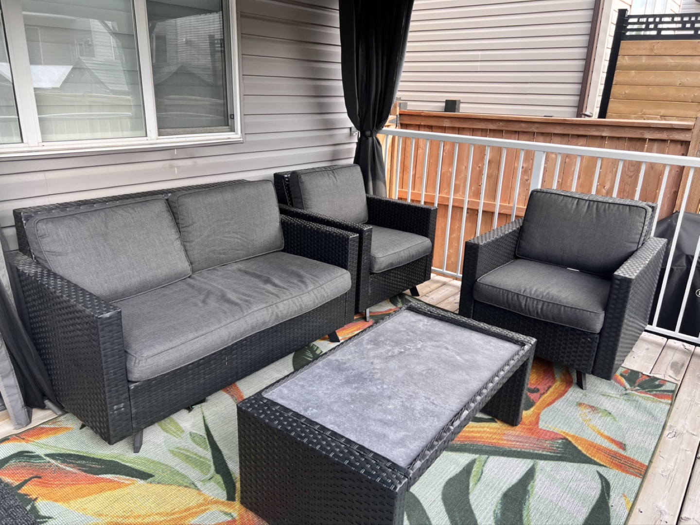 Outdoor Patio Set - Sofa, Chairs & Table - photo 2
