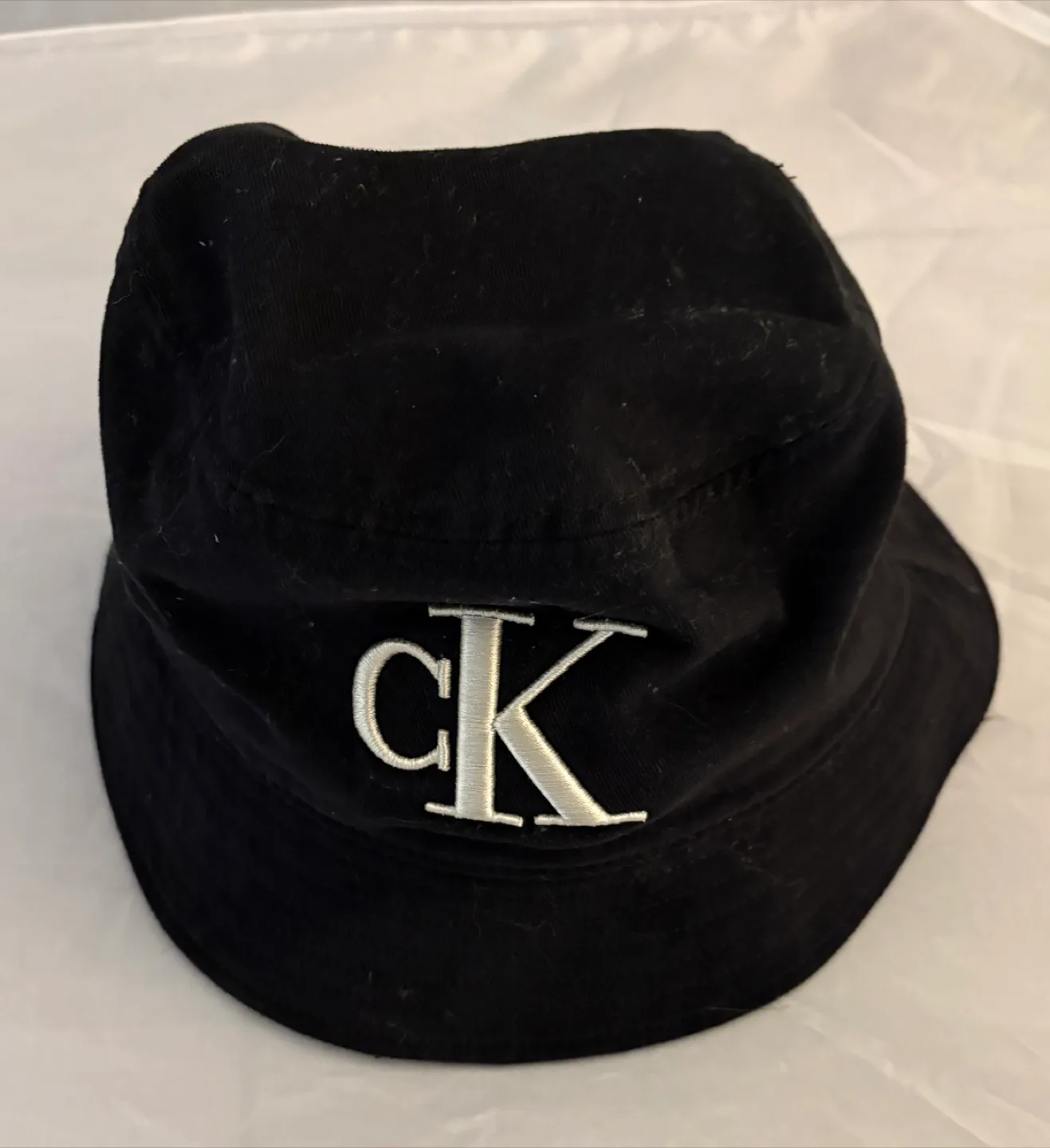 Calvin Klein Black Bucket Hat - One Size thumbnail