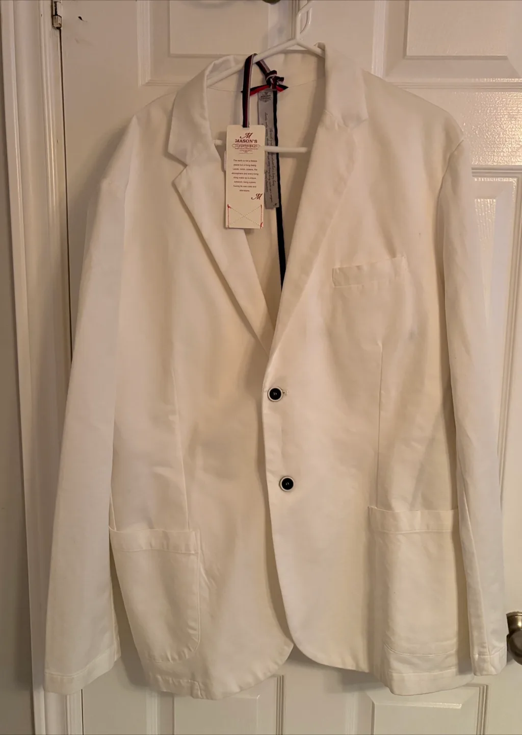 Mason's White Blazer - Size 2xl thumbnail