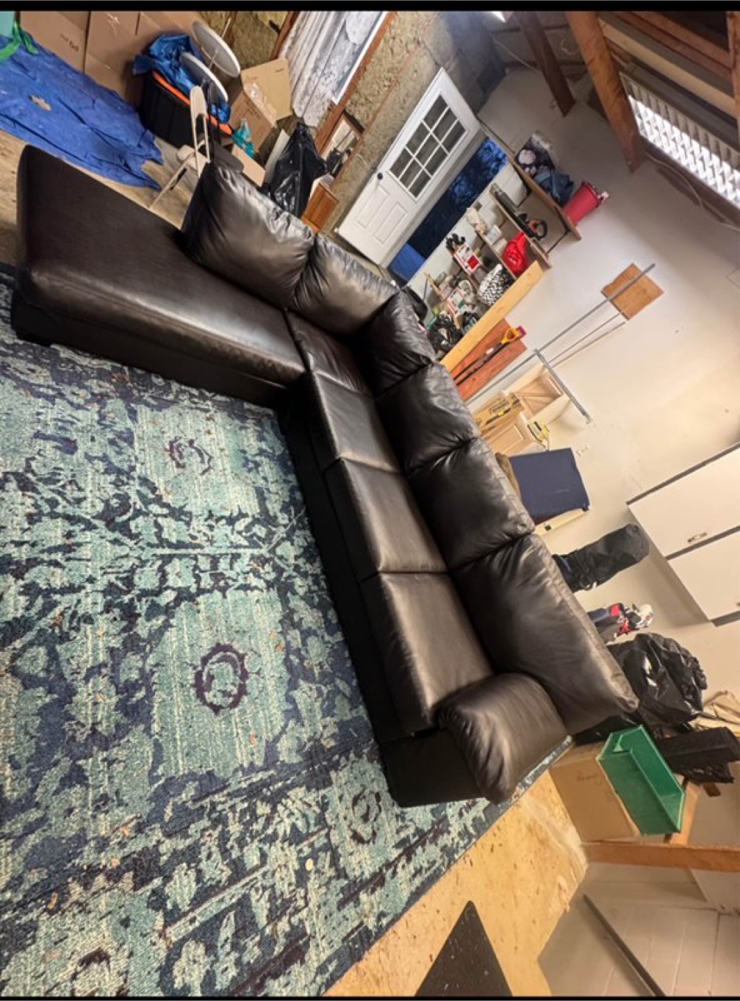 Brown Leather Sectional Sofa
