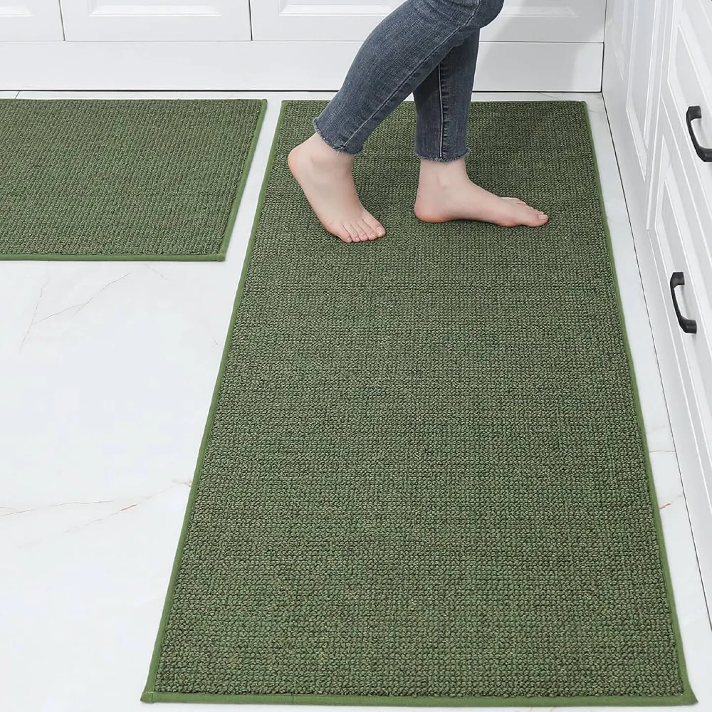 New BEQHAUSE 2pcs Kitchen Rugs / Mats, 20"x32"+20"x48 ,Non-Slip thumbnail