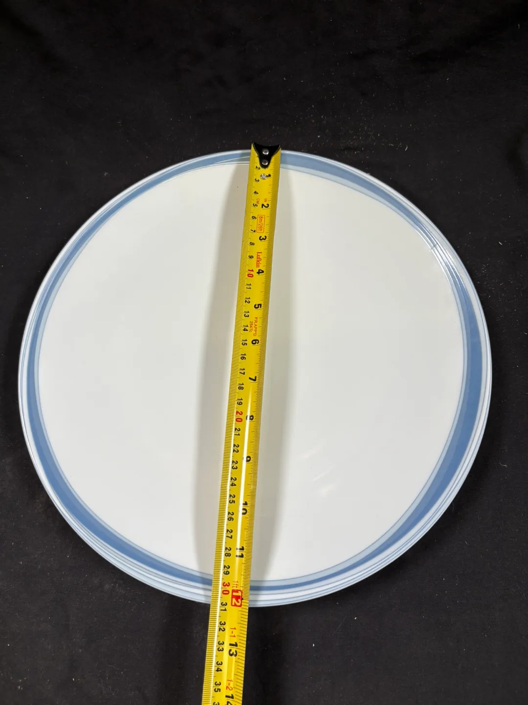 Studio Nova Platter - White with Blue Trim image indicator(5)