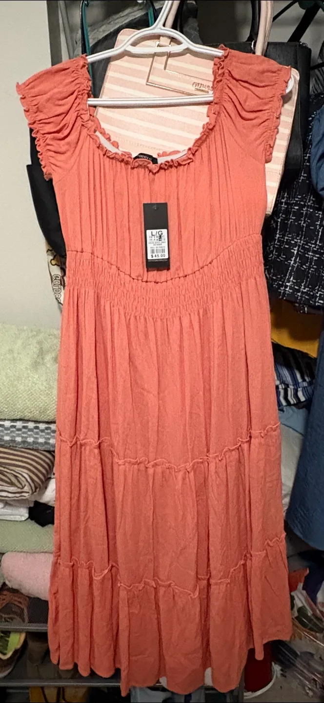 New George L/G Coral Dress image indicator(2)