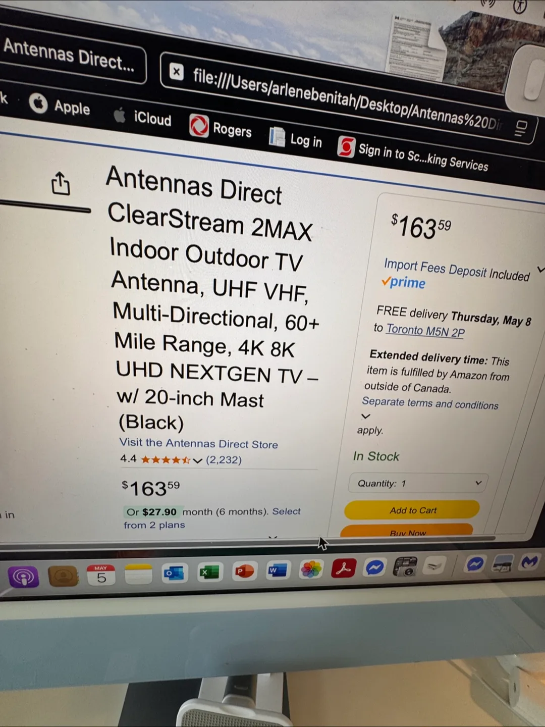 Antennas Direct ClearStream 2MAX HDTV Antenna image indicator(3)