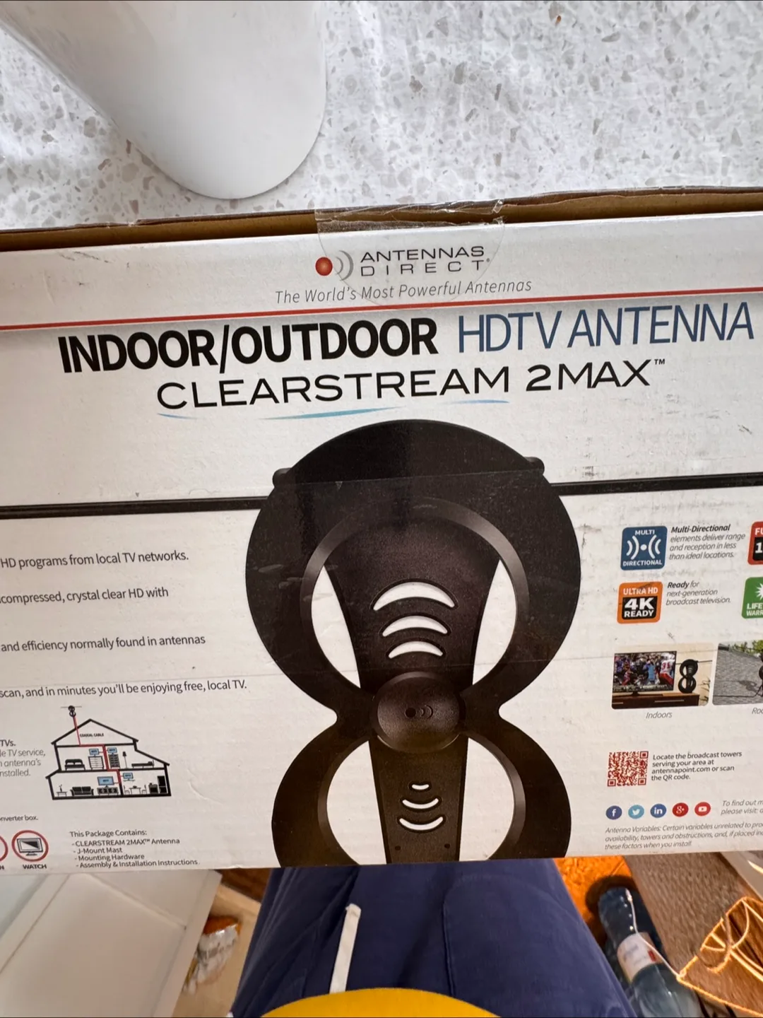Antennas Direct ClearStream 2MAX HDTV Antenna image indicator(8)