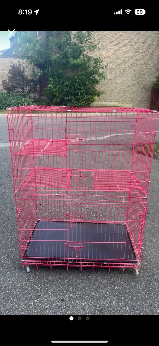 🇨🇦Pink Pet Cage (W57 x L91 x H124 CM) thumbnail