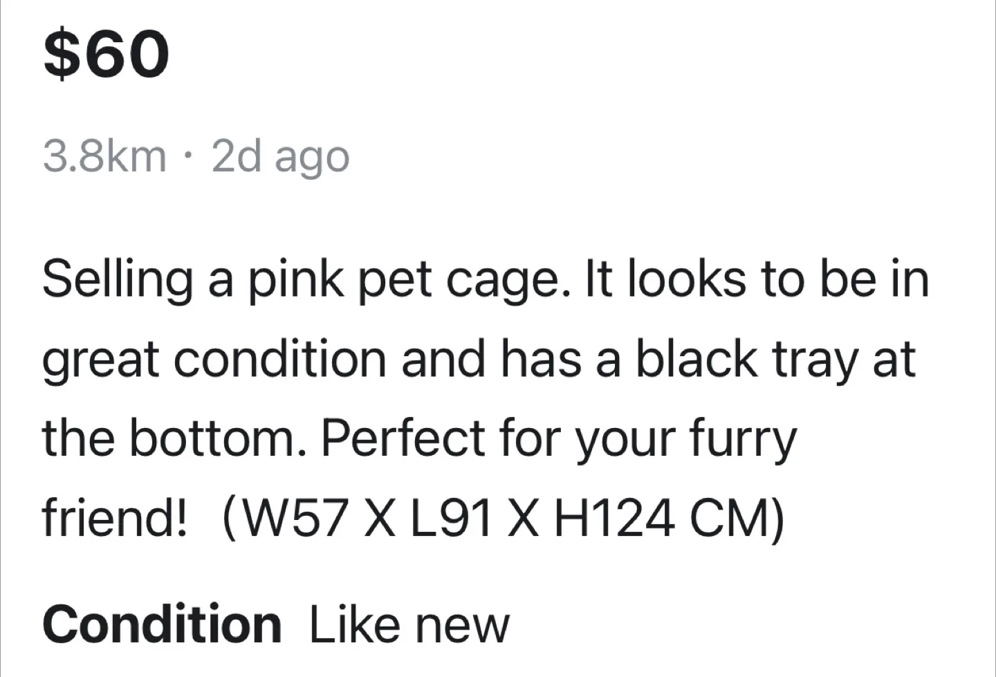 🇨🇦Pink Pet Cage (W57 x L91 x H124 CM) image indicator(4)