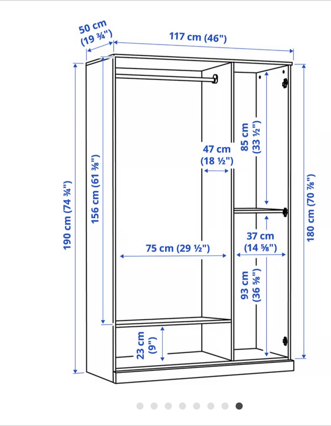 Mirrored White wardrobe with 3 doors - photo 3