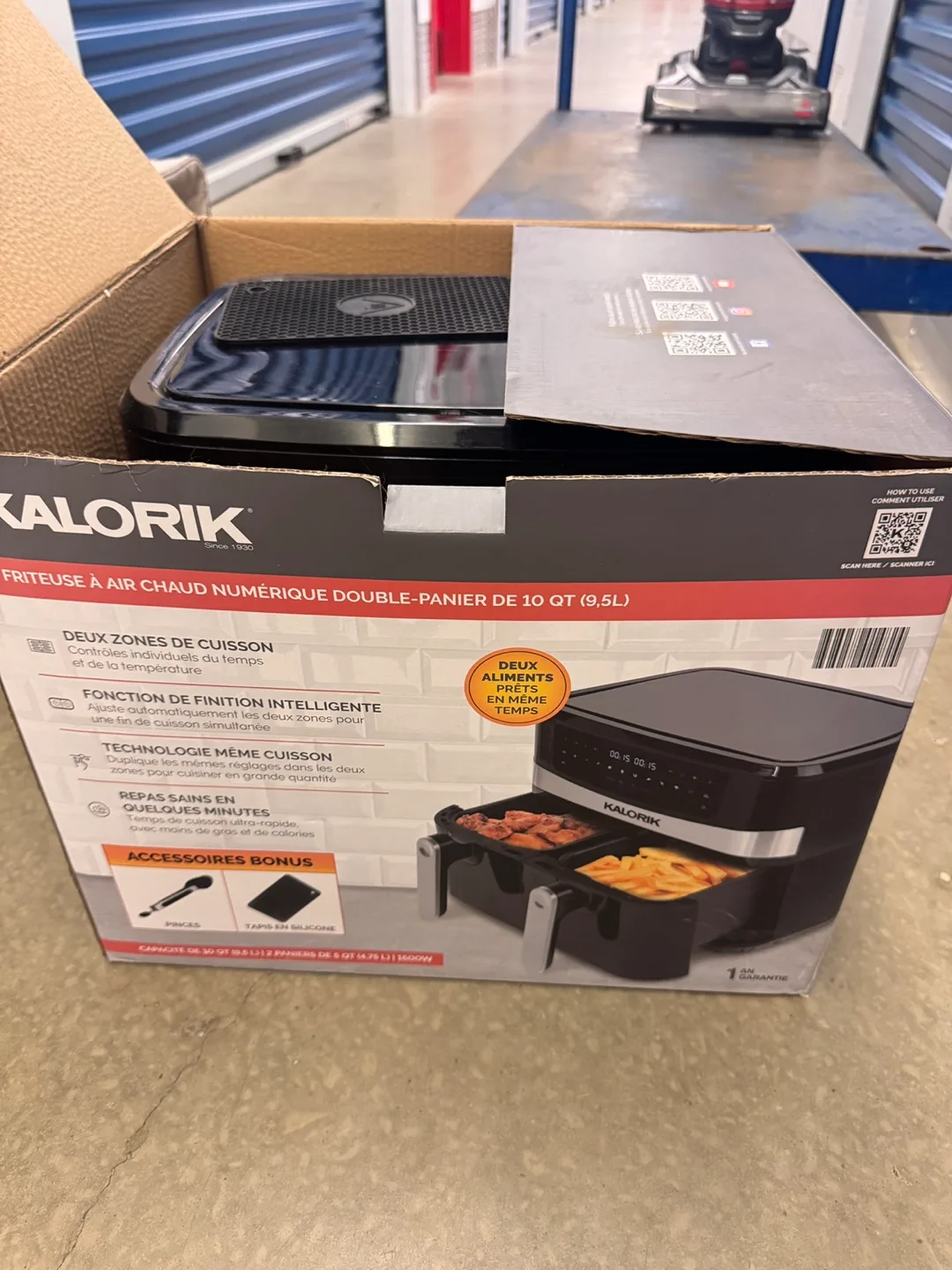 Kalorik 10 QT Double Basket Digital Air Fryer - New in Box! thumbnail
