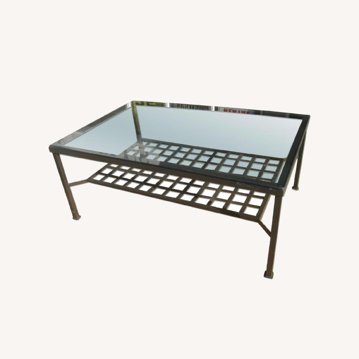 Glass Top Coffee Table - Black Frame - photo 4