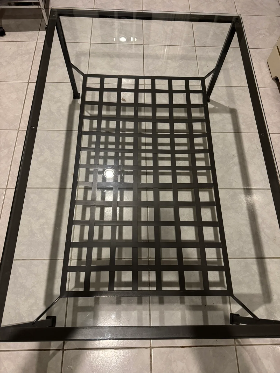 Glass Top Coffee Table - Black Frame image indicator(2)