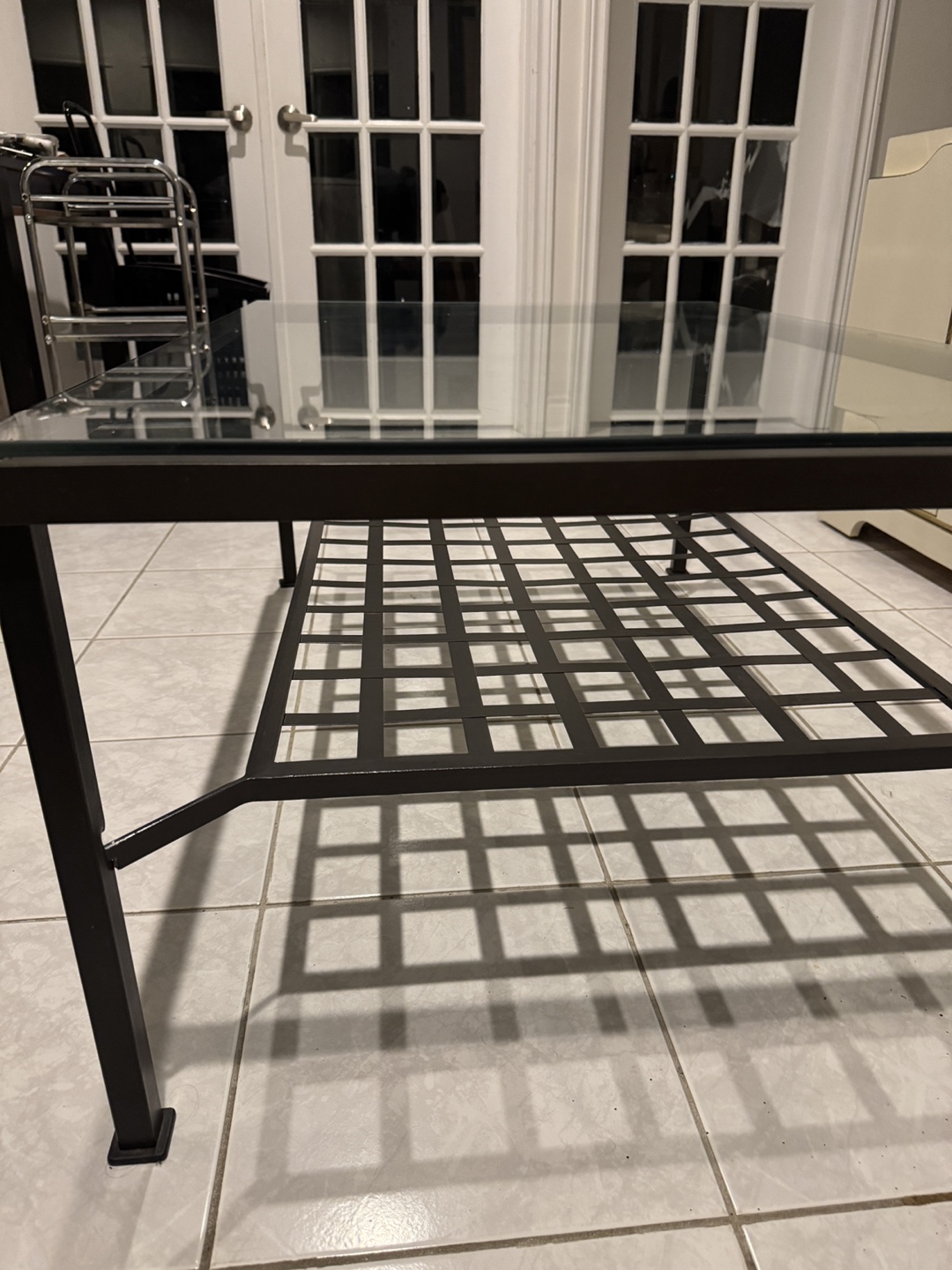 Glass Top Coffee Table - Black Frame - photo 3