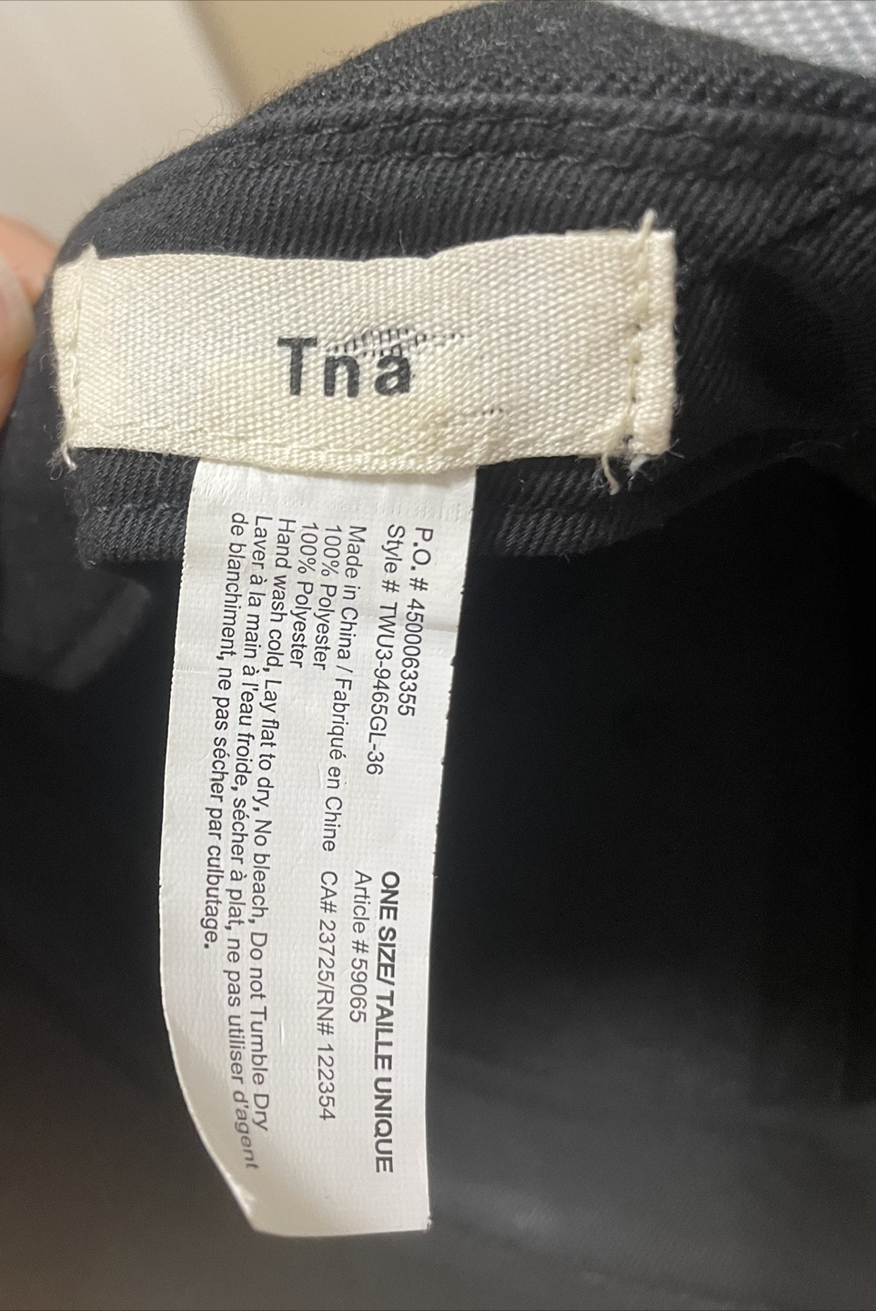 Tna Black Baseball Cap - One Size - photo 4