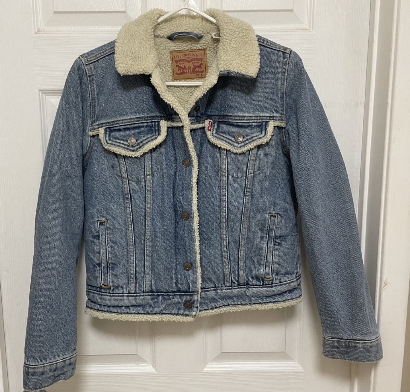 Levi's Sherpa Trucker Jacket - Size S